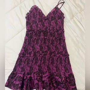 Ruffled patterned dress